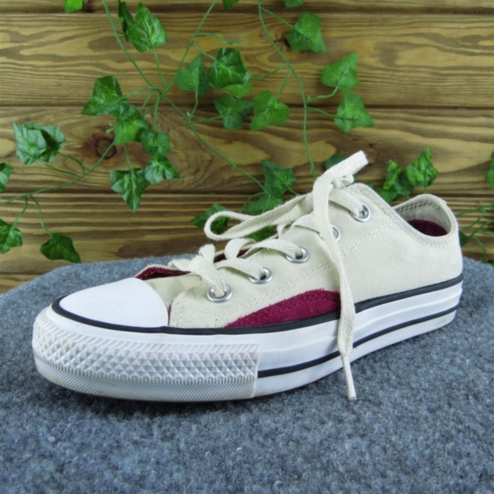 Converse Chuck Taylor Pro Cons Women Sneaker Shoes Beige Fabric Lace Up Size 5.5